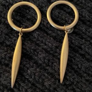Matte gold earrings